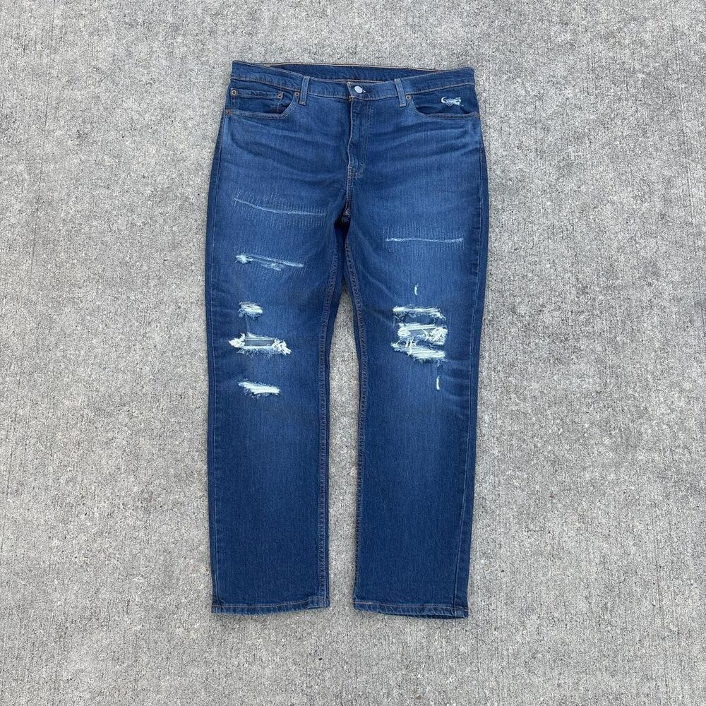 Levi-s Men's Blue and Navy Jeans